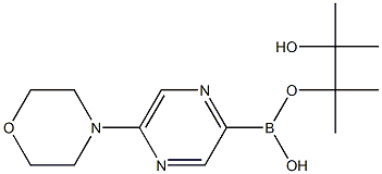 5-MORPHOLINOPYRAZINE-2-BORONIC ACID PINACOL ESTER Struktur