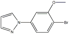 1-(4-BROMO-3-METHOXYPHENYL)-1H-PYRAZOLE Struktur