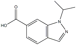 1-ISOPROPYL-1H-INDAZOLE-6-CARBOXYLIC ACID Struktur