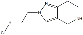 2-ETHYL-4,5,6,7-TETRAHYDRO-2H-PYRAZOO[4,3-C]PYRIDINE HYDROCHLORIDE Struktur