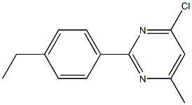 4-CHLORO-2-(4-ETHYLPHENYL)-6-METHYLPYRIMIDINE Struktur