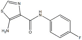 5-AMINO-N-(4-FLUOROPHENYL)-1,3-THIAZOLE-4-CARBOXAMIDE Struktur