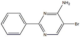 5-BROMO-2-PHENYL-PYRIMIDIN-4-YLAMINE Struktur