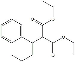 DIETHYL (1-PHENYLBUTYL)MALONATE Struktur