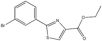 ETHYL 2-(3-BROMOPHENYL)-1,3-THIAZOLE-4-CARBOXYLATE Struktur