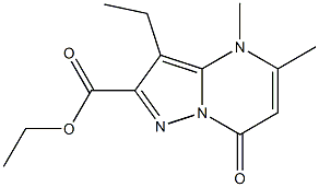 ETHYL 3-ETHYL-4,5-DIMETHYL-7-OXO-4,7-DIHYDROPYRAZOLO[1,5-A]PYRIMIDINE-2-CARBOXYLATE Struktur