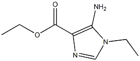 ETHYL 5-AMINO-1-ETHYL-1H-IMIDAZOLE-4-CARBOXYLATE Struktur