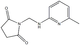 1-{[(6-methyl-2-pyridyl)amino]methyl}pyrrolidine-2,5-dione Struktur