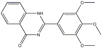 2-(3,4,5-trimethoxyphenyl)-1,4-dihydroquinazolin-4-one Struktur