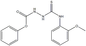 phenyl 2-[(2-methoxyanilino)carbothioyl]hydrazine-1-carboxylate Struktur