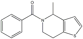 (4-methyl-4,5,6,7-tetrahydrothieno[3,2-c]pyridin-5-yl)(phenyl)methanone Struktur