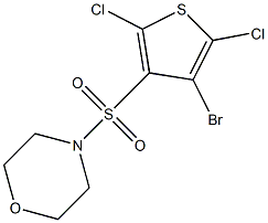 4-[(4-bromo-2,5-dichloro-3-thienyl)sulfonyl]morpholine Struktur