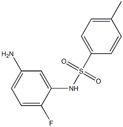 N-(5-amino-2-fluorophenyl)-4-methylbenzenesulfonamide Struktur