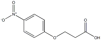 3-(4-nitrophenoxy)propanoic acid Struktur