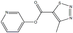 3-pyridyl 4-methyl-1,2,3-thiadiazole-5-carboxylate Struktur