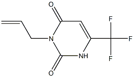 3-allyl-6-(trifluoromethyl)-2,4(1H,3H)-pyrimidinedione Struktur