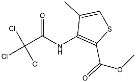 methyl 4-methyl-3-[(2,2,2-trichloroacetyl)amino]thiophene-2-carboxylate Struktur