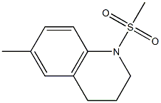 6-methyl-1-(methylsulfonyl)-1,2,3,4-tetrahydroquinoline Struktur