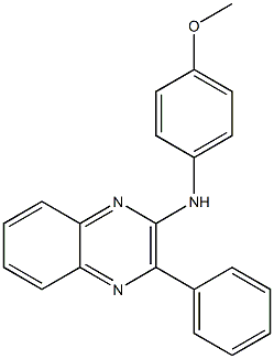 N2-(4-methoxyphenyl)-3-phenylquinoxalin-2-amine Struktur