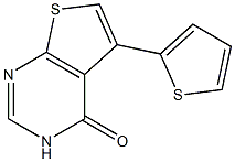 5-(2-thienyl)-3,4-dihydrothieno[2,3-d]pyrimidin-4-one Struktur