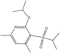 2-isopropoxy-3-(isopropylsulfonyl)-4,6-dimethylpyridine Struktur