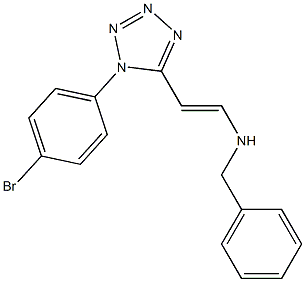 N1-benzyl-2-[1-(4-bromophenyl)-1H-1,2,3,4-tetraazol-5-yl]eth-1-en-1-amine Struktur