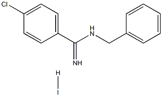 N1-benzyl-4-chlorobenzene-1-carboximidamide hydroiodide Struktur