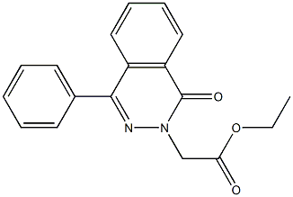 ethyl 2-[1-oxo-4-phenyl-2(1H)-phthalazinyl]acetate Struktur