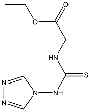 ethyl 2-{[(4H-1,2,4-triazol-4-ylamino)carbothioyl]amino}acetate Struktur