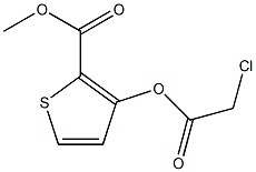 methyl 3-[(2-chloroacetyl)oxy]thiophene-2-carboxylate Struktur