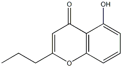 5-hydroxy-2-propyl-4H-chromen-4-one Struktur