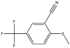 2-(Methylthio)-5-(trifluoromethyl)benzonitrile Struktur