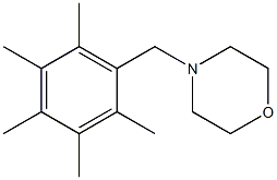 4-(2,3,4,5,6-pentamethylbenzyl)morpholine Struktur