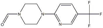 4-[5-(trifluoromethyl)-2-pyridinyl]tetrahydro-1(2H)-pyrazinecarbaldehyde Struktur