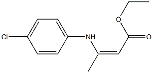 ethyl 3-(4-chloroanilino)but-2-enoate Struktur