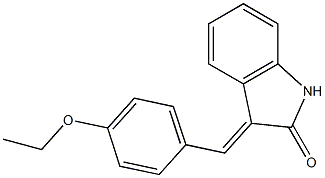 3-(4-ethoxybenzylidene)indolin-2-one Struktur