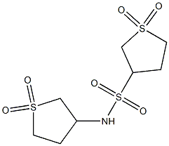 N3-(1,1-dioxotetrahydro-1H-1lambda~6~-thiophen-3-yl)-1,1-dioxotetrahydro-1H-1lambda~6~-thiophene-3-sulfonamide Struktur