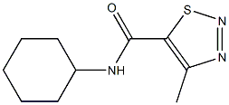 N5-cyclohexyl-4-methyl-1,2,3-thiadiazole-5-carboxamide Struktur