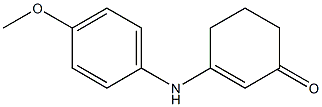 3-(4-methoxyanilino)-2-cyclohexen-1-one Struktur