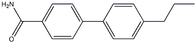 4'-propyl[1,1'-biphenyl]-4-carboxamide Struktur