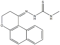 N1-methyl-2-(2,3-dihydro-1H-benzo[f]chromen-1-yliden)hydrazine-1-carbothioamide Struktur