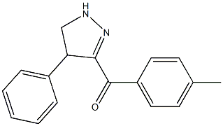 (4-methylphenyl)(4-phenyl-4,5-dihydro-1H-pyrazol-3-yl)methanone Struktur