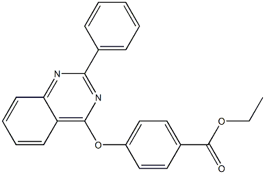 ethyl 4-[(2-phenyl-4-quinazolinyl)oxy]benzenecarboxylate Struktur