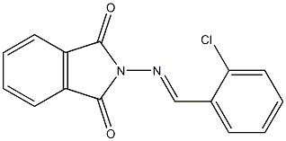 2-[(2-chlorobenzylidene)amino]isoindoline-1,3-dione Struktur