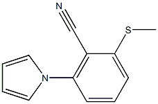 2-(methylsulfanyl)-6-(1H-pyrrol-1-yl)benzenecarbonitrile Struktur