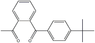 1-{2-[4-(tert-butyl)benzoyl]phenyl}ethan-1-one Struktur