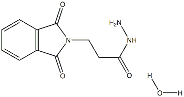 3-(1,3-dioxo-2,3-dihydro-1H-isoindol-2-yl)propanohydrazide hydrate Struktur