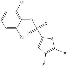 2,6-dichlorophenyl 4,5-dibromothiophene-2-sulfonate Struktur