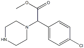 methyl (4-chlorophenyl)(piperazin-1-yl)acetate Struktur