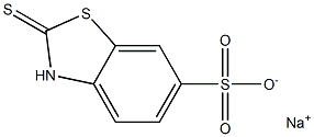 sodium 2-thioxo-2,3-dihydro-1,3-benzothiazole-6-sulfonate Struktur